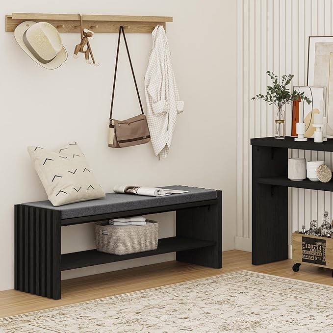 BON AUGURE Storage Bench, Entryway Bench - Image 8