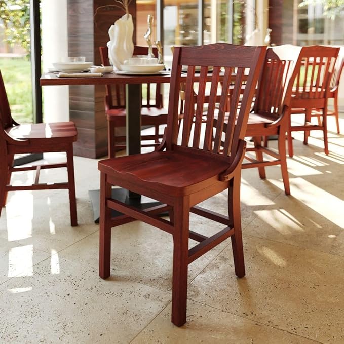 Flash Furniture Hercules Series School House Back Wood Restaurant Chair - Image 2