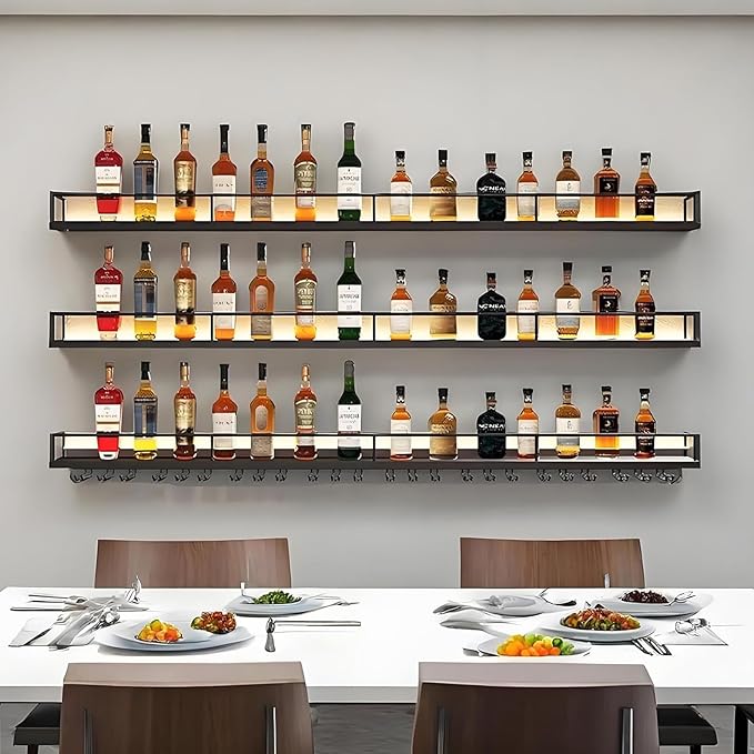 Wall-Mounted Metal Wine Rack - Image 3