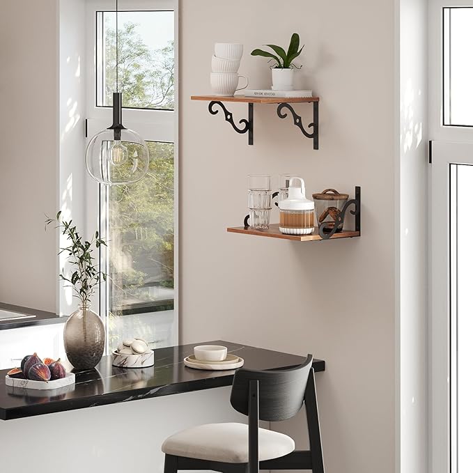 DINZI LVJ Deep Floating Shelves, Wide Display Shelf Wall Mounted - Image 7