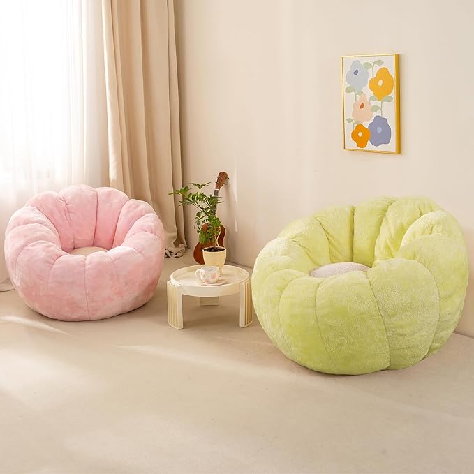 Pumpkin Bean Bag Sofa Chair for Adult, Beanbag Couch - Image 7