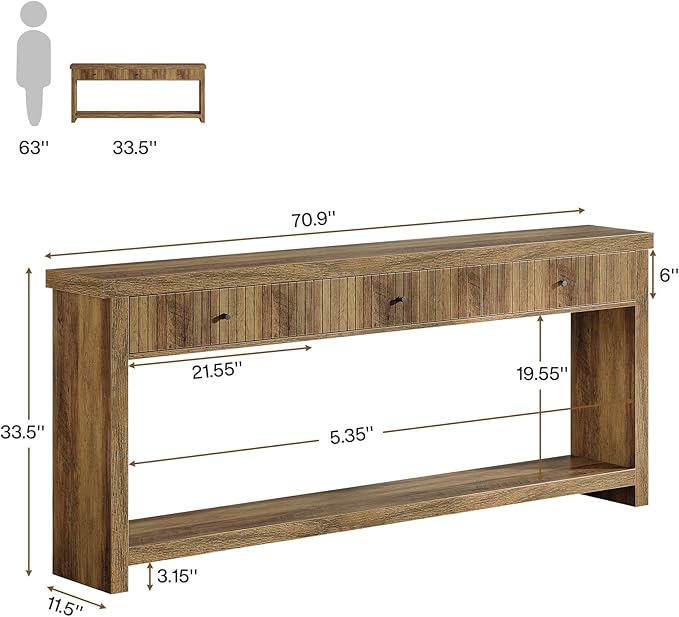 Tribesigns 70.9 inch Console Table - Image 2