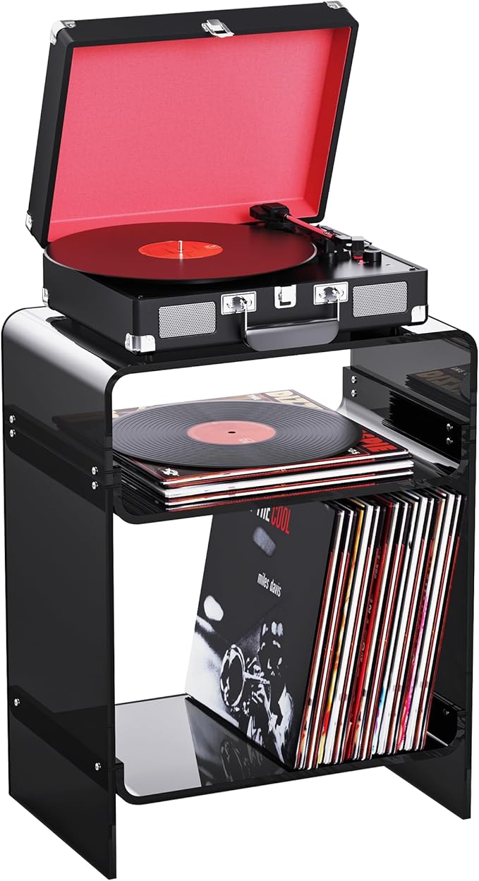 Acrylic Record Player Table by AcrylicTableFurniture