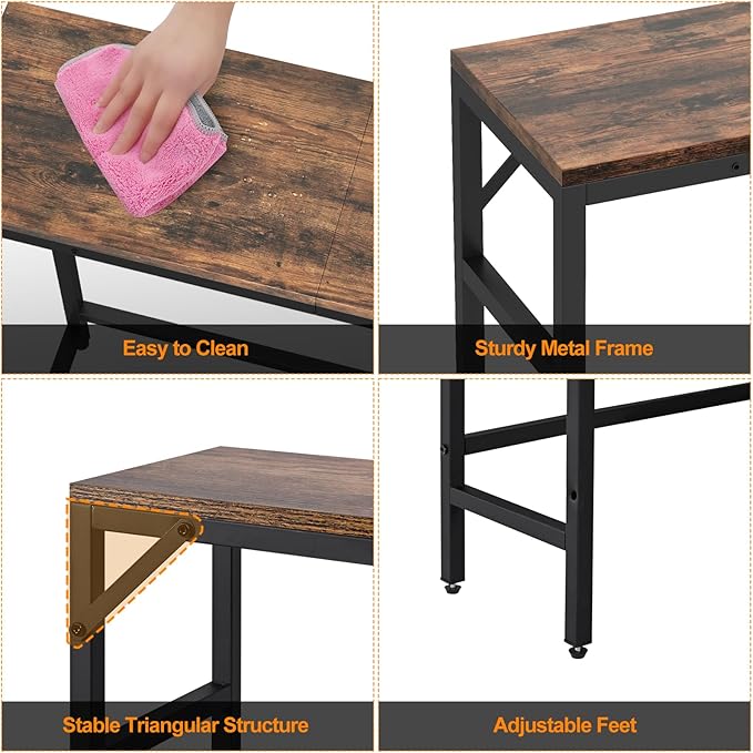Narrow Console Table, 29.5" Entryway Table - Image 4