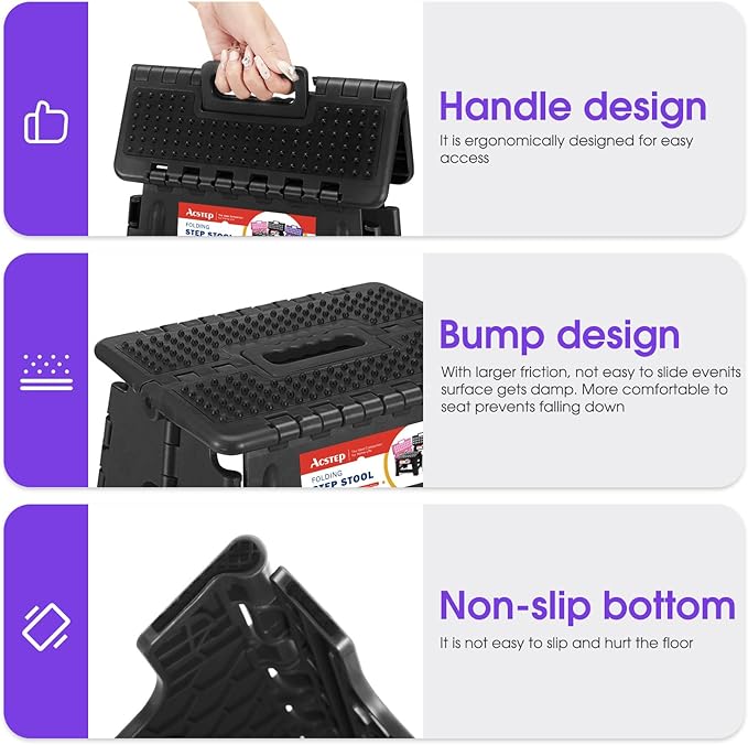ACSTEP 17.5 Inch Folding Step Stool - Image 4