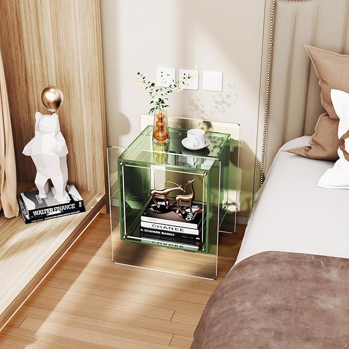 Acrylic Nightstand, Bedside Table - Image 2