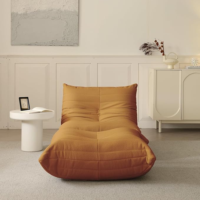 Luxury Sofa Couch Chair, Lazy Floor Seating, Fireside Bean Bag Chair, Ergonomic - Image 9