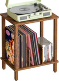 HOOBRO Record Player Stand, 2-Tier End Table, Vinyl Record Turntable Stand by HOOBRO