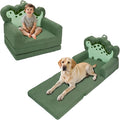 TinyPalsa Kids Couch, Convertible Sofa to Lounger Fold Out, Gift by TinyPalsa