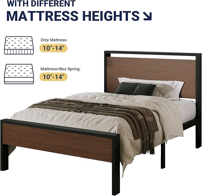 Allewie Twin Size Platform Bed Frame - Image 7