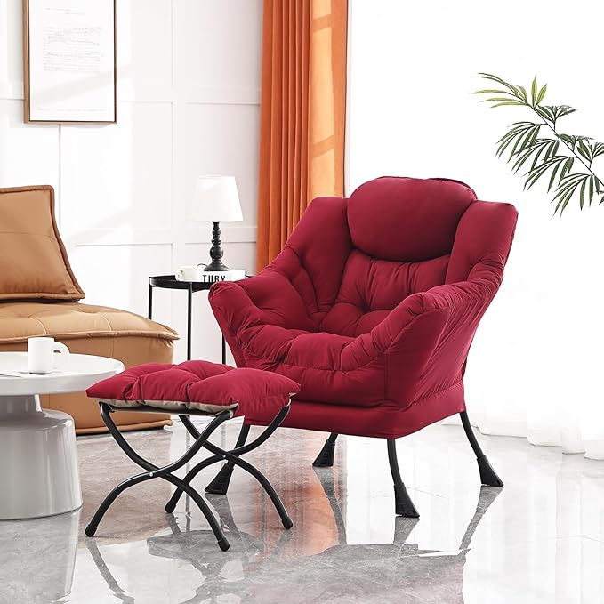 Lazy Chair and Ottoman, Large Accent Lounge Chair - Image 5