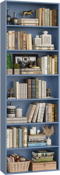 82" Tall Bookshelf, 7-Tier Open Shelves Bookcase, Freestanding Display Storage by FACBOTALL