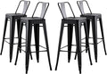 AC Pacific 30” Metal Barstool Set of 4 – Country Rustic Style by ACPacific
