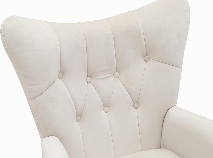 Container Furniture Direct Modern Chic Mid-Century Velvet Accent Armchair - Image 5