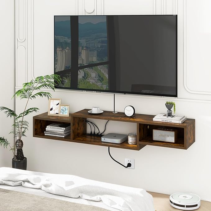 IBUYKE 59" Floating TV Stand Wall Mounted - Image 4