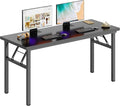DlandHome Large Computer Desk, Folding Desk, Decent and Steady Home Office by DlandHome