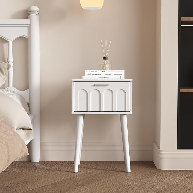 LAATOOREE Nightstand Set of 2, Small Bed Side Table - Image 2