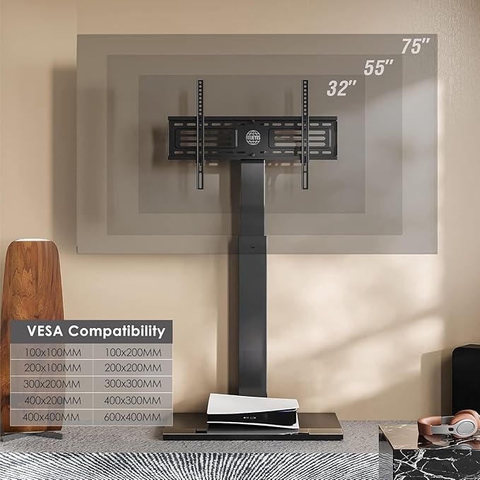 FITUEYES Iron Base Universal Floor TV Stand - Image 7