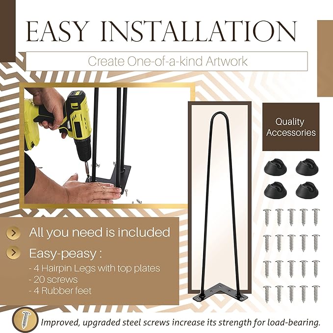 TEN49 Heavy Duty Hairpin Table Legs - Image 6