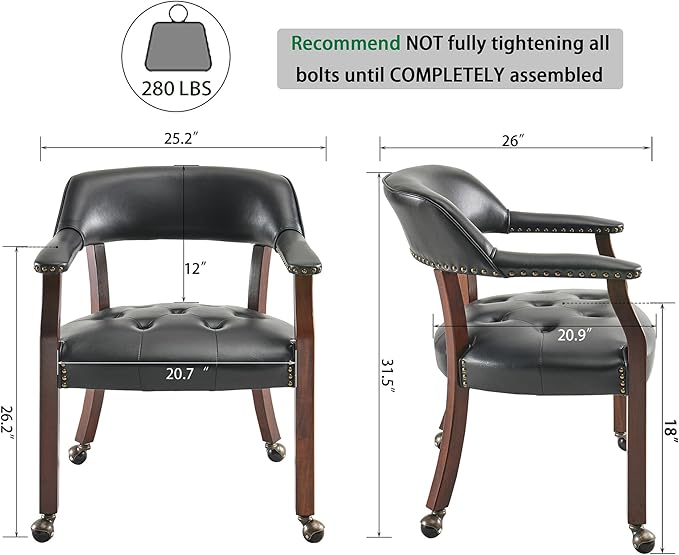 LEEMTORIG Large Dining Chairs - Image 3