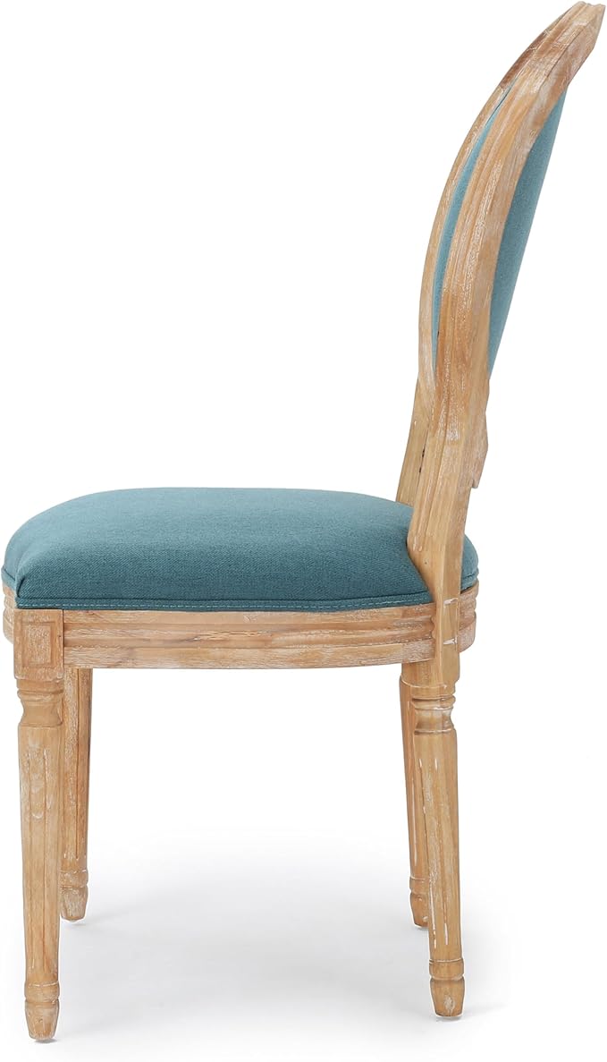 Christopher Knight Home Phinnaeus Fabric Dining Chairs, 2-Pcs Set, Dark Teal - Image 8