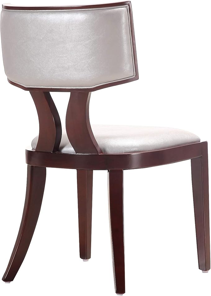 Manhattan Comfort Pulitzer Faux Leather Dining Chairs Set of 2, Solid Beech Wood - Image 7