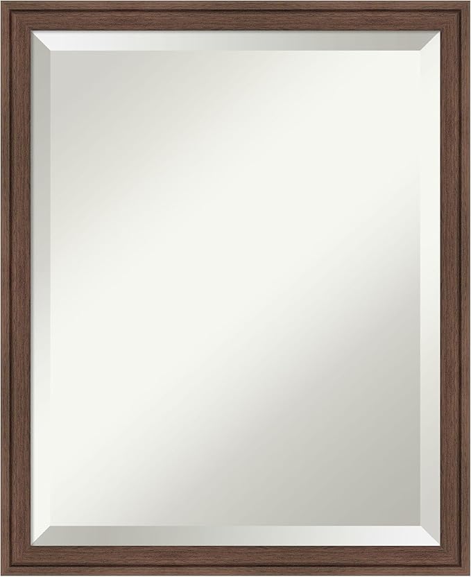 Amanti Art Brown Bathroom Mirror by AmantiArt