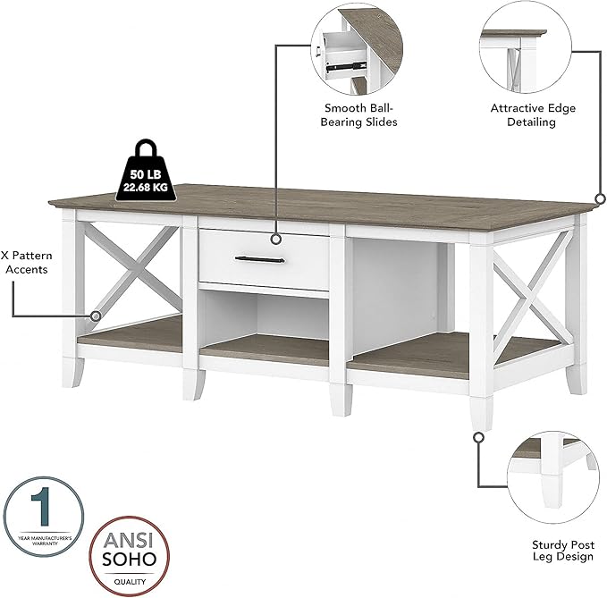 Bush Furniture Key West Coffee Table - Image 4