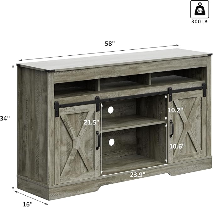 RoyalCraft Farmhouse TV Stand - Image 6