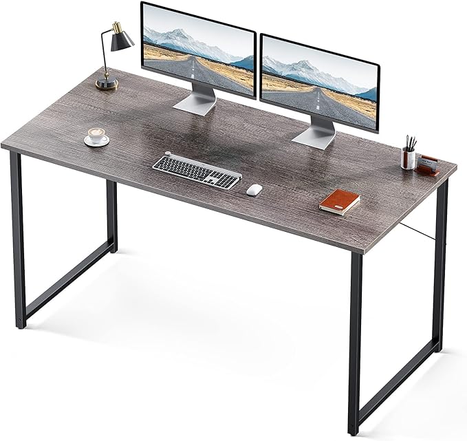 Coleshome 55 Inch Computer Desk, Modern Simple Style Desk by Coleshome