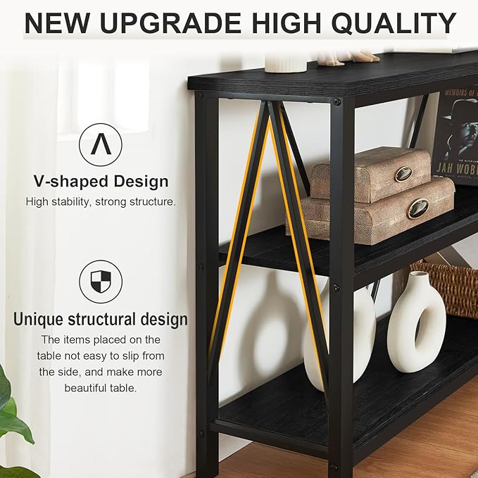 HOMISSUE Entryway Console Table, Rustic Console Tables - Image 4