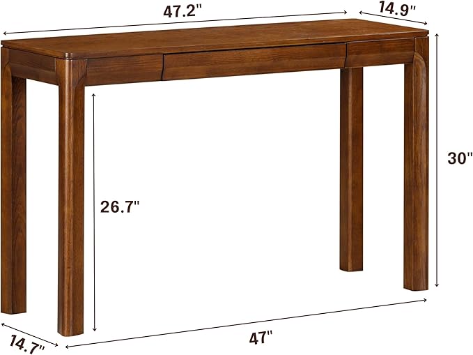 NTC Flow Modern Wooden Rectangle Console Table - Image 2