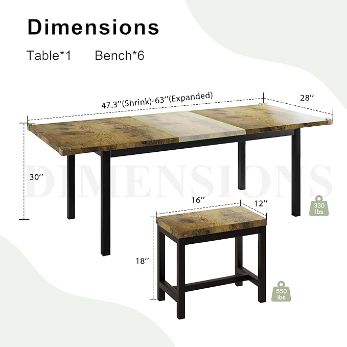 Feonase 7-Piece Dining Table Set - Image 2