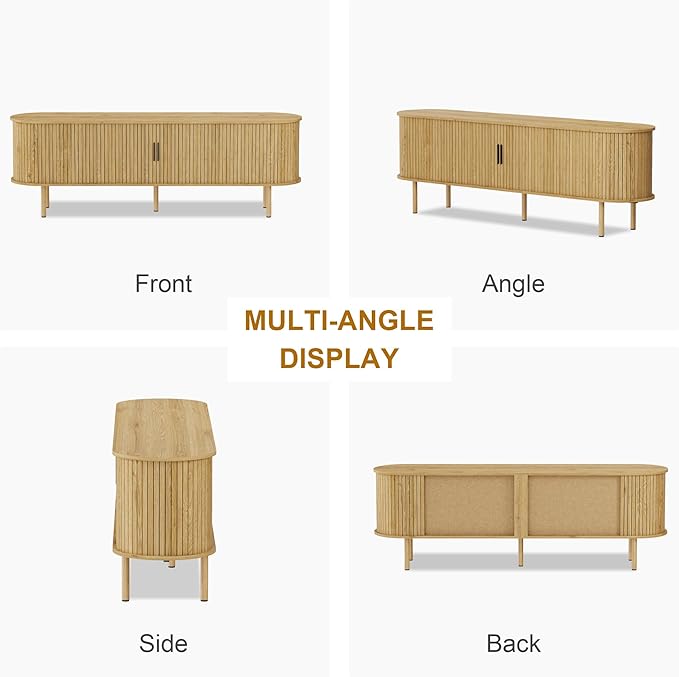 70.1" TV Stand, Modern TV Console Table - Image 8