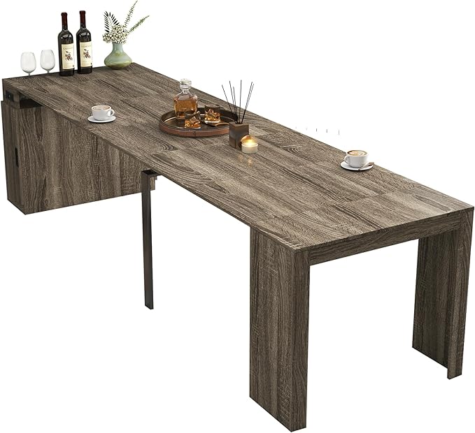Expandable Dining Table, Convertible Table by Unknown
