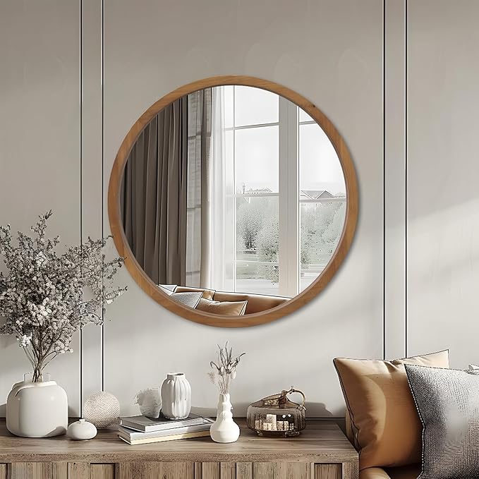 36" Bathroom Mirror, Round Wall Mirror - Image 6
