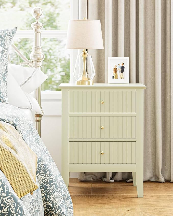 Fluted Nightstand, Farmhouse Night Stand - Image 6