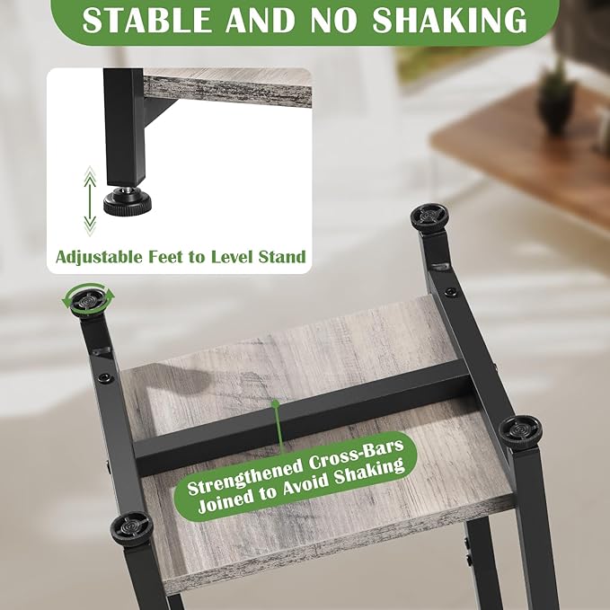 Extra Tall Plant Stand Indoor, 40 Inch Plant Stands, 2 Tier Metal Plant Stand - Image 3