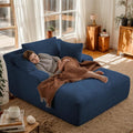 Oversized Chaise Daybed Lounge Sleeper Chair Sofa Bed Indoor, Fluffy Corduroy by Unknown