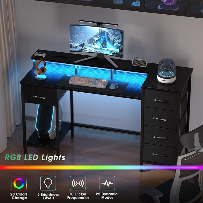 55 Inch Computer Gaming Desk - Image 8