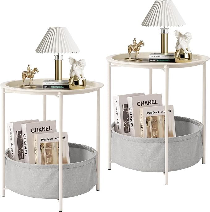 VECELO Round Side/End Table by VECELO