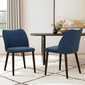 COLAMY Upholstered Dining Chairs Set of 2, Modern PU Leather Dining Room by COLAMYINC