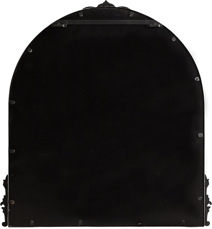 Kate and Laurel Myrcelle Traditional Arched Mirror; 30 x 32; Black; Decorative - Image 7