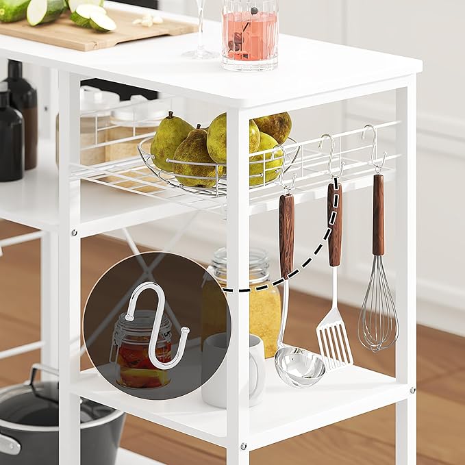 soges 3-Tier Kitchen Baker's Rack Utility Microwave Oven Stand Storage Cart - Image 8
