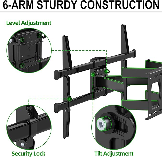 USX MOUNT Full Motion TV Wall Mount - Image 2