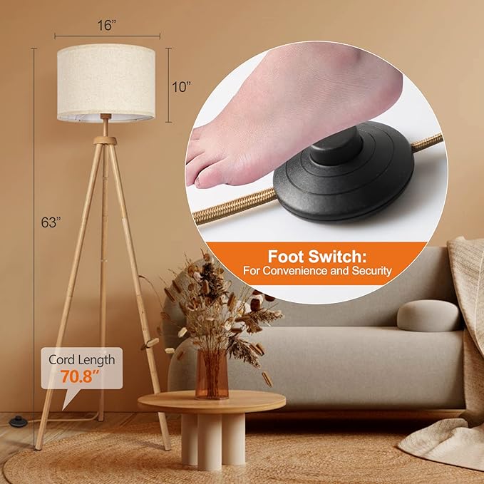 OUTON Tripod Floor Lamp, Floor Lamp - Image 7