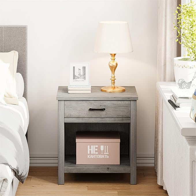 IDEALHOUSE Farmhouse Nightstand Set of 2 - Image 5