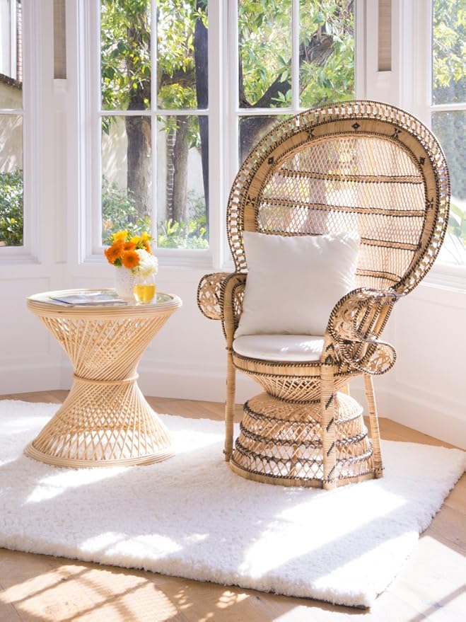 KOUBOO Grand Pecock Retro Peacock Chair in Rattan - Image 2