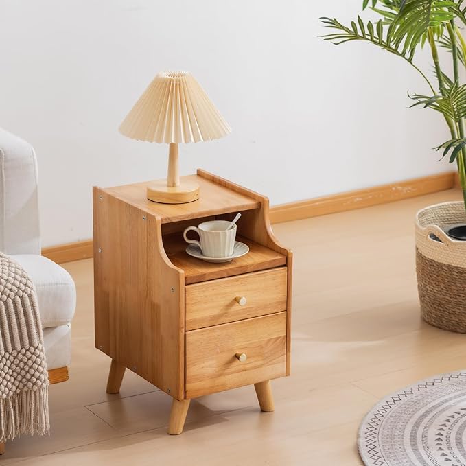 Small Nightstand, Narrow Nightstand, Solid Wood Night Stand, Narrow Side Table - Image 6