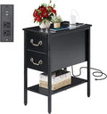 VECELO End Tables, Narrow Nightstands by VECELO